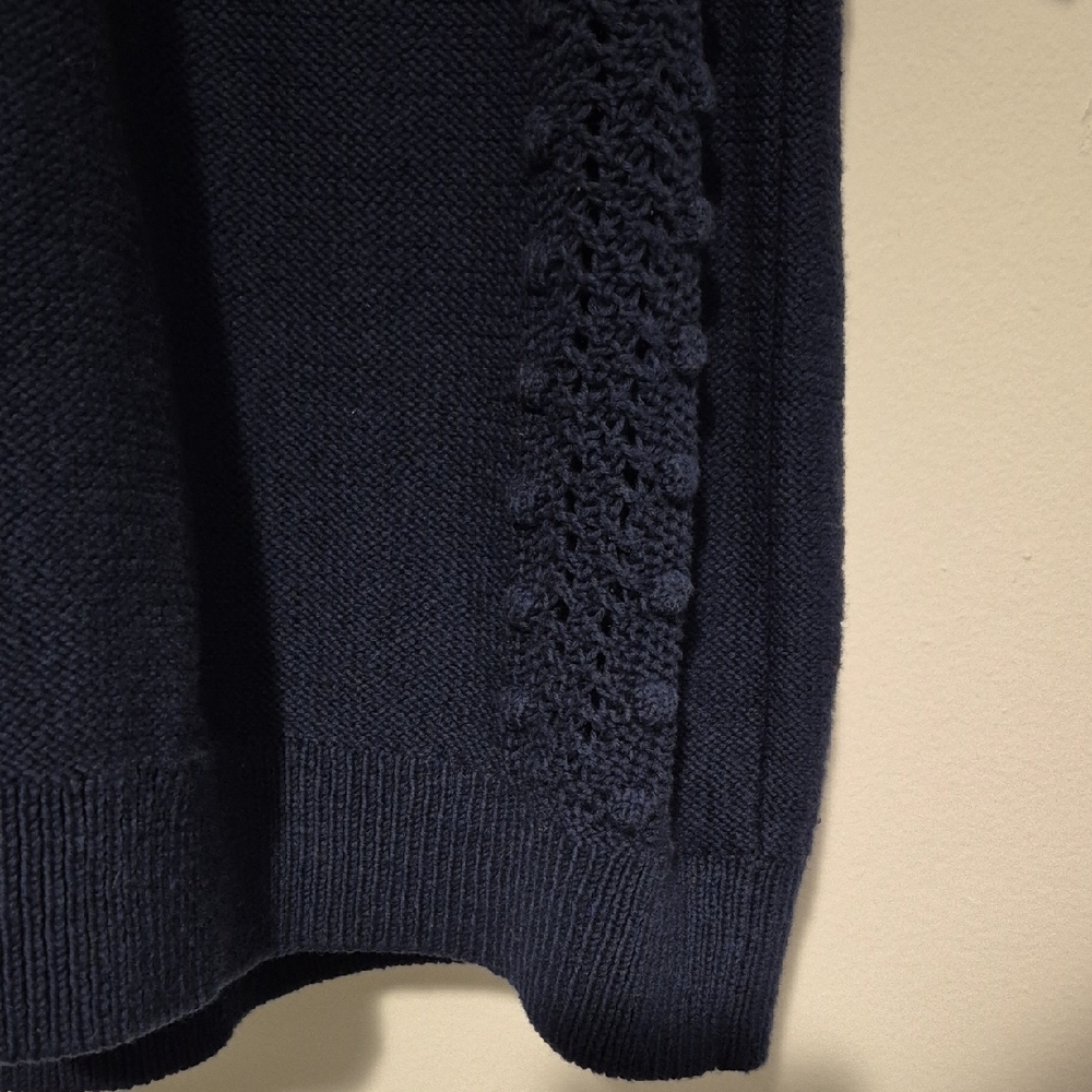 LOFT Dark Blue Knit Short Sleeve Top - Picture 5 of 9